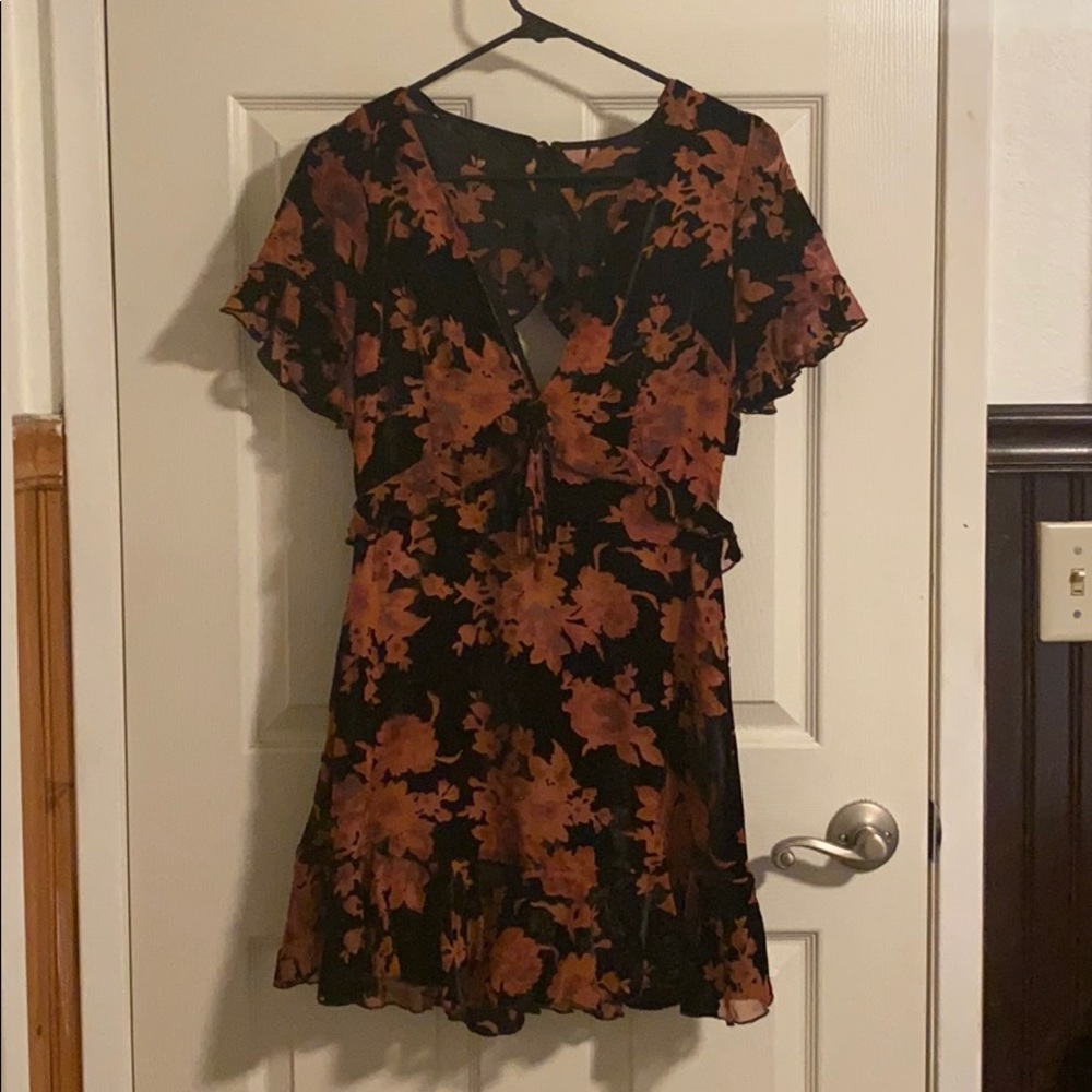 Black Velvet Mini Dress